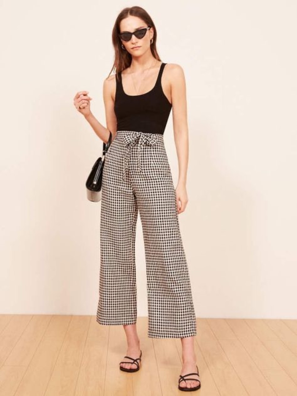 Reformation • Gingham Linen Pants